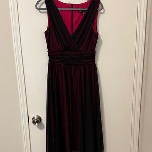 Connected Apparel Burgundy Sleeveless Dress